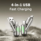 🔥Limited Time Buy 1 Get 1 Free⚡4-in-1 USB Charging Cable fast charging MAX 240W (With Box)⚡