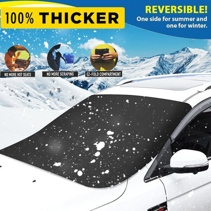 📢📢50  % OFF !!⏰⏰2025 Upgraded Car Windshield Magnetic Snow Cover