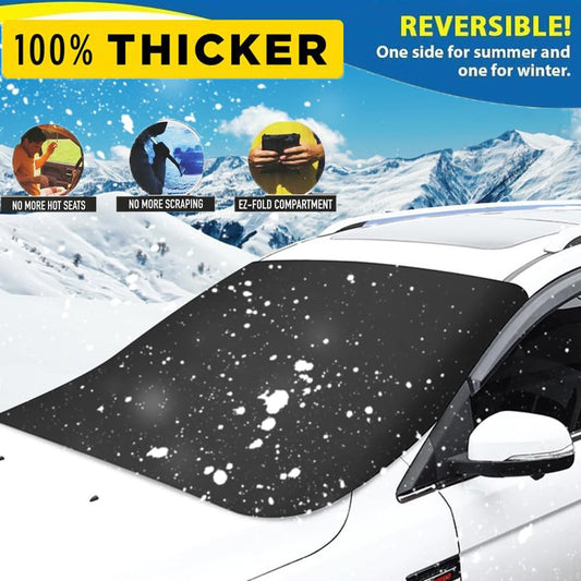 📢📢50  % OFF !!⏰⏰2025 Upgraded Car Windshield Magnetic Snow Cover