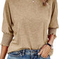 🔥Hot Sale 50% OFF🏆Women's Fashion 3/4 Sleeve Crewneck Basic Business T-Shirts