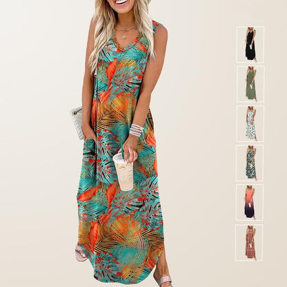 💖💖LAST DAY SPECIAL PRICE: ￡18.99!!💖Summer Dresses Maxi Dress Vacation Beach Sundresses with Pockets