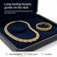 📢📢49% OFF !!!⏰Adjustable Rhinestone Leaf Link Necklace & Bracelet Set