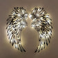 📢📢40% OFF !! ⏰Angel Wings Wall Art In Metal With LED Lights🪽🌟