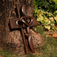 📢📢60 % OFF !!✝️ Intertwined Hearts Wooden Cross – Romantic Gift, Handcrafted & Engravable 💝📦