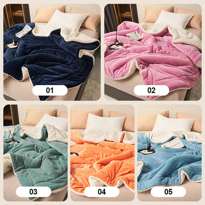 [Winter Gift] Double Thickened Warm Plush Blanket🔥Winter pre-heating - Huge discounts🔥