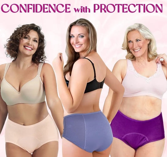 📢📢50% OFF !! ⏰ High-Waist Leakproof Panties – Stay Dry, Stay Confident 💝