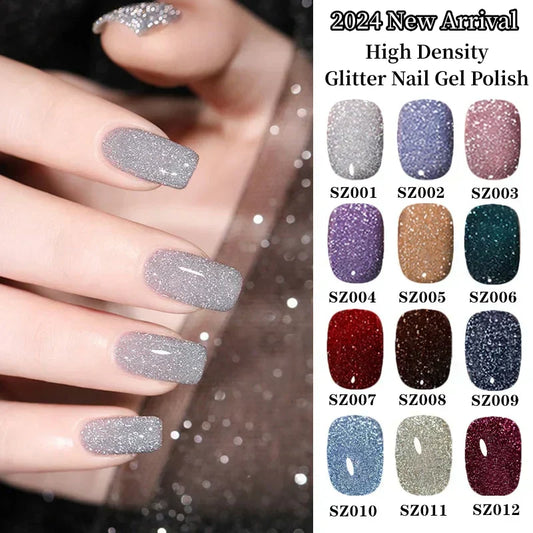📢📢Flash Sale: Ending in 3 Hours!⏰⏰High Density Glitter Nail Gel Polish💅✨