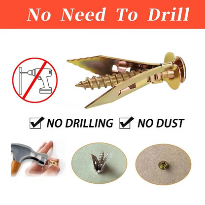 📢📢33 % OFF !!⏰⏰Self Drilling Drywall Anchors with Screws Kit