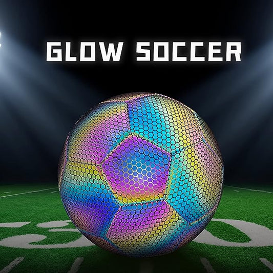 📢📢50% OFF !! ⏰⚽Holographic Luminous Soccer Ball