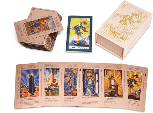 🔥LAST DAY 50% OFF - ✝️Pink Holographic Tarot Deck: Unlock Intuition with Ease and Beauty