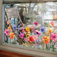 💐 50% OFF NOW! 🖼️ Colorful Floral Bouquet Window Sticker – Vibrant design, easy peel & removable – Perfect for home, cafe & spring decor ✨