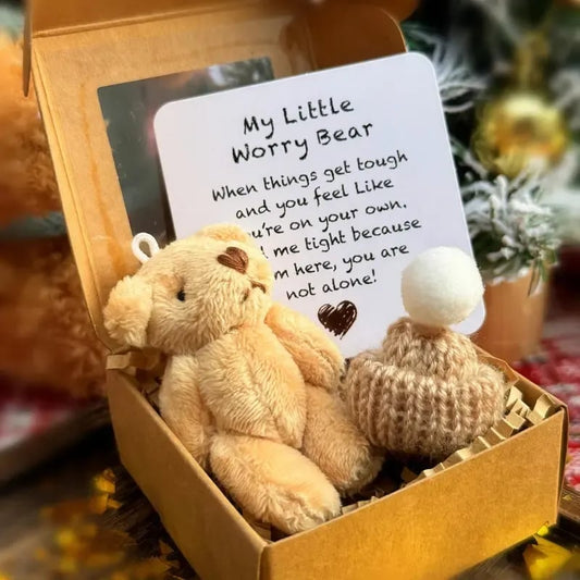 📢📢50% OFF !! ⏰Handmade Mini Plush Teddy Bear in Box