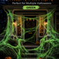 Halloween Scary Party Decoration Spiders & Stretchy Cobweb