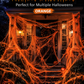Halloween Scary Party Decoration Spiders & Stretchy Cobweb