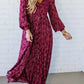 🎅Christmas Special Deal 49%OFF-💃Women’s Floral Rayon Smocked-Waist Lined Maxi Dress