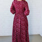 🎅Christmas Special Deal 49%OFF-💃Women’s Floral Rayon Smocked-Waist Lined Maxi Dress