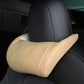 📢📢40% OFF !! ⏰ Ergonomic Memory Foam Car Headrest Pillow – Luxury PU Leather Neck Support Cushion