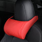 📢📢40% OFF !! ⏰ Ergonomic Memory Foam Car Headrest Pillow – Luxury PU Leather Neck Support Cushion