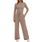 📢📢65 %  OFF !! ⏰2026 Women's Casual Wear Long-Sleeved Loose-Fit Trouser Set 👚