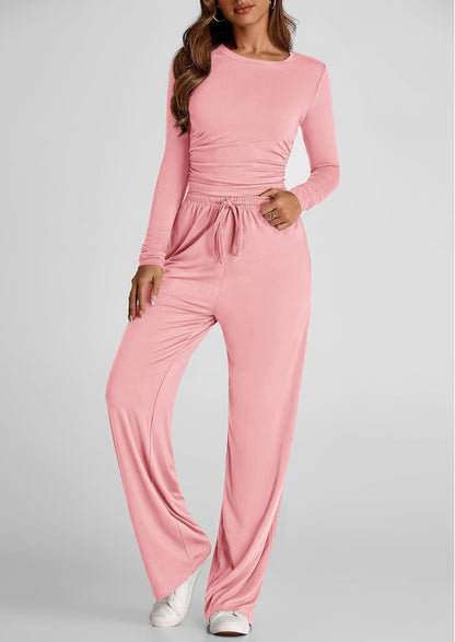 📢📢65 %  OFF !! ⏰2026 Women's Casual Wear Long-Sleeved Loose-Fit Trouser Set 👚