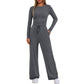 📢📢65 %  OFF !! ⏰2026 Women's Casual Wear Long-Sleeved Loose-Fit Trouser Set 👚