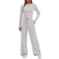 📢📢65 %  OFF !! ⏰2026 Women's Casual Wear Long-Sleeved Loose-Fit Trouser Set 👚