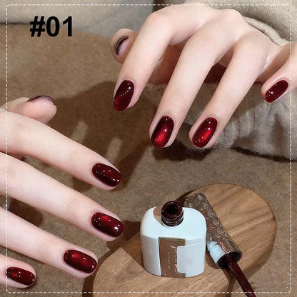 💅 50% OFF NOW! 🔥 Sparkling Cat-Eye Gel Polish - Magnetic Effect & Long-Lasting, Perfect for Salon-Quality Nails at Home ✨