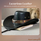 📢📢50% OFF !! ⏰Pro-Favorite Breathable Cowboy Hat – Cowhide – Sunshield for Outdoor Activities ☀️