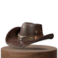 📢📢50% OFF !! ⏰Pro-Favorite Breathable Cowboy Hat – Cowhide – Sunshield for Outdoor Activities ☀️
