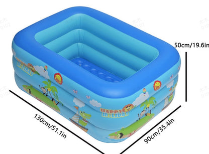 📢📢50% OFF !! ⏰ Children's Inflatable Pool – Sturdy PVC & easy setup – Perfect for backyard fun on hot days – safe and colourful for kids 🌞✨