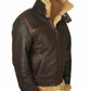 📢📢60 % OFF !!🎅SHEEPSKIN BOMBER JACKET