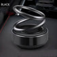 📢📢40% OFF !! ⏰Solar Rotating Double Ring Suspension Car Aromatherapy Ornament