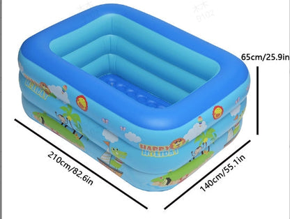 📢📢50% OFF !! ⏰ Children's Inflatable Pool – Sturdy PVC & easy setup – Perfect for backyard fun on hot days – safe and colourful for kids 🌞✨