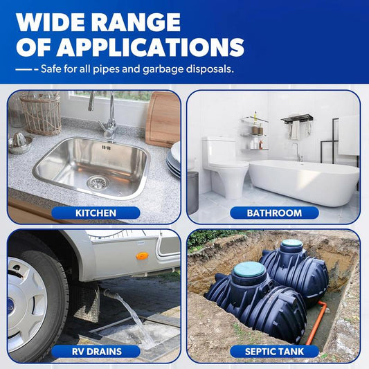 ✨ LAST DAY BUY 3 GET 2 FREE✨ Liapu Powerful Pipe Dredging Agent for Kitchen and Toilet Pipelines💪