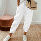 🌿 Casual Cotton and Linen Pants for Women – Breathable, High-Waisted & Ankle-Length Elegance ✨☀️