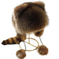 📢📢60 % OFF !!🎅【🎁Best Christmas Gift🎁】🎄 Raccoon Tail Fur Parent-Child Plush Hat