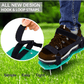 Lawn Aerator Shoes Garden Grass Aerator Spiked Sandals with 26 Spikes and Adjustable Straps Lawn Scarifier for Effectively Aerating Lawn Soil