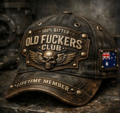 📢📢50%  OFF !! ⏰Old Fuckers Club Vintage Embroidered Cap🧢