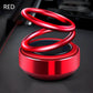 📢📢40% OFF !! ⏰Solar Rotating Double Ring Suspension Car Aromatherapy Ornament