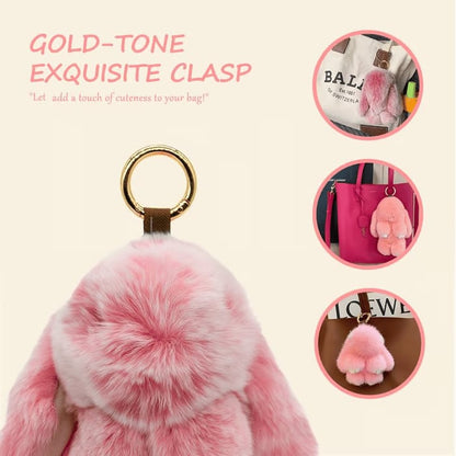 📢📢50%  OFF !! ⏰🐰Handmade Soft Bunny PomPom Charms