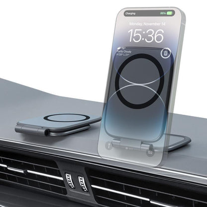 📢📢50% OFF!!⏰Magnetic Strong-Hold Phone Mount—Sticks Like a Magnet, Stands Like a Rock!📱⚡