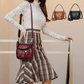 🔥Casual Pleated Bucket Soft Leather Handbag Shoulder Bag