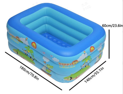 📢📢50% OFF !! ⏰ Children's Inflatable Pool – Sturdy PVC & easy setup – Perfect for backyard fun on hot days – safe and colourful for kids 🌞✨