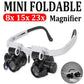 📢📢50% OFF !!!⏰👓8X 15x 23x Head Wearing Magnifying Glass with LED Light Headband