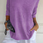 📢📢50% OFF !!!⏰Solid Color Knitted V-neck Top