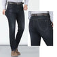 📢📢40% OFF !! ⏰Men's Elastic High Waist Straight Leg Jeans – Stretch Cotton, Breathable, Classic Fit ✨