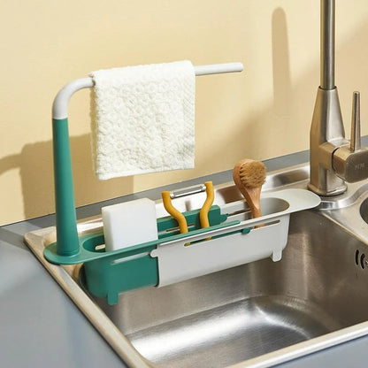 📢📢30% OFF !! ⏰Updated Telescopic Sink Storage Rack😊