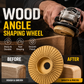 ⚙️ LIMITED-TIME 50% OFF! ✨ Wood Angle Shaping Wheel – Fast-Cut, Sharp, Wear-Resistant, for Angle Grinder ✨