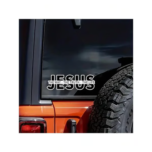 💥50% OFF💥Jesus-The Way The Truth The Life Christian Vinyl Decal Car Sticker