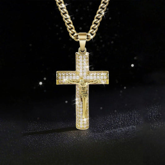 📢📢60 % OFF !!✝️Jesus Crucifix Pendant Necklace